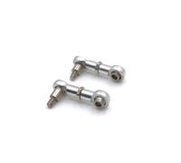 COMODO Metal Rear Steering Link for 1/28 Scale RC Cars - Adjustable 14mm Hole Spacing, Replación Upgrade Part Compatible con 284131 K969 K979 K989 K999 P929 P939 Modelos(Silver)