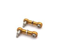 COMODO Metal Rear Steering Link for 1/28 Scale RC Cars - Adjustable 14mm Hole Spacing, Replación Upgrade Part Compatible con 284131 K969 K979 K989 K999 P929 P939 Modelos(Yellow)