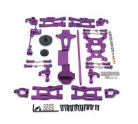 COMODO Metal Suspension & Steering Parts Kit para 1/14 RC Car - Incluye Armas Swing, Rodes de Enlace, Blocos de dirección, Torres de Choque(Purple)
