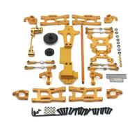 COMODO Metal Suspension & Steering Parts Kit para 1/14 RC Car - Incluye Armas Swing, Rodes de Enlace, Blocos de dirección, Torres de Choque(Yellow)