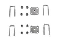 COMODO Metal U-Shaped Screw Suspension Bracket para 1/14 RC Dump Trucks Compatible con 770S R620 FH16XL Modelos LESU(A)