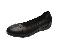Cómodo Mid Talón Suave Mujeres Casual Zapatos de Suela de Zapatos de Mujer Zapatos Casuales de Mujeres Botín Calcetín Mujer (Black, 40)