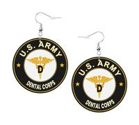 Cómodo Pendientes Largos De Cuero Cuerpo Dental del Ejército Pendiente de Lágrima Moda Pendientes De Mujer De Cuero para Aniversario Cumpleaños Niñas