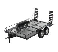 COMODO RC Crawler Cargo Trailer 1/10 Escala Cargador de Aluminio Compatible con 1/10.90046 TF2 CC01 Carros RC Transporte Pesado(A)