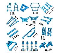 COMODO RC Steering Cup Suspension Arm Shock Absorber Body Mount Set para Modelos de Escala 1/10 - Aluminio Upgrade Parts Compatible con 14211(Blue)