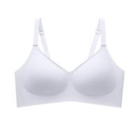 Comodo Reggiseno Senza cuciture a copertura totale per reggiseni Senza fili da Donna con supporto regolare e taglie forti (Sky Blue M)