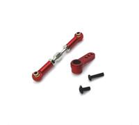 COMODO Roda de guía de Metal y Brazo para 1/16 RC Car - 48-57mm Ajustable, 23mm Brazo con 25T, Compatible con MJX16207 16208 16 209 16210 H16(Red)