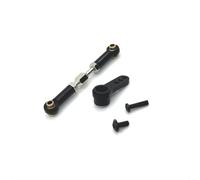 COMODO Roda de guía de Metal y Brazo para 1/16 RC Car - 48-57mm Ajustable, 23mm Brazo con 25T, Compatible con MJX16207 16208 16 209 16210 H16(Black)