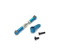 COMODO Roda de guía de Metal y Brazo para 1/16 RC Car - 48-57mm Ajustable, 23mm Brazo con 25T, Compatible con MJX16207 16208 16 209 16210 H16(Blue)