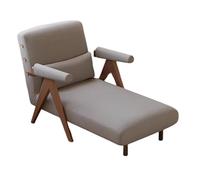 Cómodo sillón convertible gris para apartamentos pequeños, respaldo ajustable de 5 posiciones y soporte de cojín de 3 posiciones, ideal para espacios de vida modernos (190 x 80 x 30 cm)