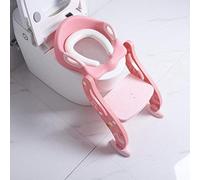 Cómodo taburete asiento de entrenamiento para bebé con escalera para niños nuevo diseño escalera de plástico para niños potty-pink_PVC_cushion