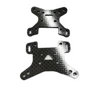 COMODO Torre de Choque del Frente de Fibra de Carbono de Carreras para 1/10 RC Off-Road Buggy Compatible con EMB-1