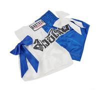Cómodo traje de boxeo unisex ideal para MMA, Muay Thai y entrenamiento general de fitness (L White Bule)