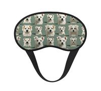 Cómodo y súper suave antifaz para dormir con diseño de perro loco, con banda elástica para siestas, trabajo por turnos, juego con los ojos vendados - Antifaz sin presión