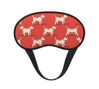 Cómodo y súper suave antifaz para dormir con diseño de perro loco, con banda elástica para siestas, trabajo por turnos, juego con los ojos vendados - Antifaz sin presión