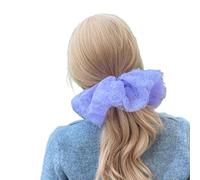 Cómodos coleteros de rosas para mujer, grandes y elásticos, coleteros franceses, accesorios suaves para el cabello