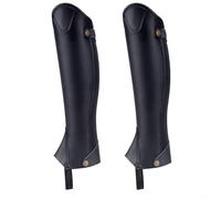 Cómodos protectores de piernas ecuestres, botas de microfibra y cuero para una experiencia segura de equitación (S)