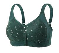 Cómodos sujetadores sin aros para mujer, ropa interior estilo chaleco con tirantes anchos, perfecto para el día a día y para poner cosas juntas, verde, M