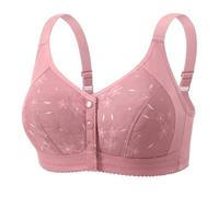 Cómodos sujetadores sin aros para mujer, ropa interior estilo chaleco con tirantes anchos, perfecto para el día a día y para poner cosas juntas, Rosa., M