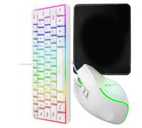 Cómodos teclados con cable y paquetes para un uso prolongado, materiales antifatiga, múltiples sistemas operativos de precisión, kits de teclados con cables