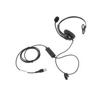 Cómodos y Ligeros Auriculares para Centro de Llamadas de un Oído con Estructura Giratoria de 180 para una Comunicación Clara para Trabajadores de Oficina (Interfaz USB)