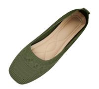 Cómodos zapatos de mujer para el día a día, informales, elegantes, para primavera, verano, transpirables, suela antideslizante, un gran compañero para cualquier ocasión, Verde militar., 37 EU