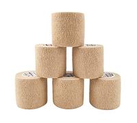 COMOmed 6 rollos de vendaje cohesivo autoadhesivo, 5 cm, color piel