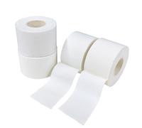 COMOmed Athletic Tape - Cinta deportiva blanca, fácil de rasgar, fuerte, no pegajosa, reduce la muñeca y el tobillo para atletas y entrenadores médicos (4, blanco, 1.5 pulgadas x 33 pies)