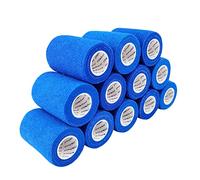 COMOmed Non-woven fabric self-adhesive Bandage venda cohesiva Mascota Vendaje Azul 7.5cmX4.5m 12 Volumen