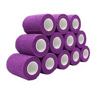 COMOmed Non-woven fabric self-adhesive Bandage venda cohesiva Mascota Vendaje Púrpura 7.5cm X 4.5m 12 Volumen