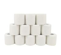 Comomed Venda Flexible Vendaje Autoadhesivo Rollo de Venda Cinta sin Látex no Tejido Cohesivo y Alleray Probado Apto Para piel sensible 5 cm x 4,5 m 12 Rolles marrón