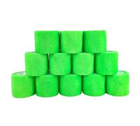 COMOmed Vendaje autoadhesivo vendaje elástico vendaje para perros vendas animales vendas 5 cm (verde claro, 12 rollos)
