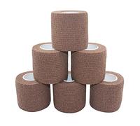 COMOmed - Vendaje médico microporoso y cohesivo, venda de crepé autoadhesiva, vendaje envolvente veterinario para caballos, caucho natural, 5 cm x 4,5 m