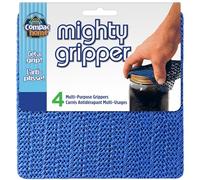 Compac Home Mighty Gripper - Abridor de botellas y tarros, también se utiliza como almohadilla antideslizante para estabilizar imágenes, teclados, lámparas, muebles y más, 4 unidades