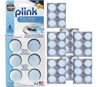 Compac Plink Fizzy desodorizante limpiador de drenaje, limón, 48 unidades