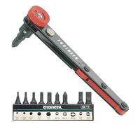 compact 90 degree right angled ratchet screwdriver inc. assorted bits ...ideal for confined spaces (Japanese quality). Engineer dr-06