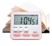 Compact Alarm Clock - Silent Bedside Clock | 2.76×2.48×0.79 Inch Digital Timer with Silent Function, ABS 24 Hour Timer with Battery Power, Small Timing Device, Study Alarm for Kids