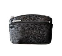 Compact Coin Holder, Compact Wallet Case, 4,92 x 3,54 in Impermeable Zip Pouch, Authentic Credit Card Storage, Zippered Key and Cash Organizer for Traveling & Daily Use, Negro , Se référer au