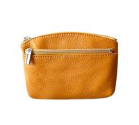 Compact Coin Holder, Compact Wallet Case, 4,92 x 3,54 in Impermeable Zip Pouch, Authentic Credit Card Storage, Zippered Key and Cash Organizer for Traveling & Daily Use, amarillo, Se référer au