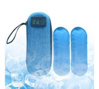 Compact Cooler Case, Temperature Display Insulated Medication Organizer