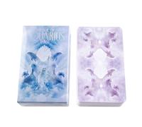 Compact Desk Tarot Cards, Portable 78-Card Full-English Oracle Deck, Psychological Mysterious Adivination Cards for Future and Past Insight, Spiritual Guidance Tool