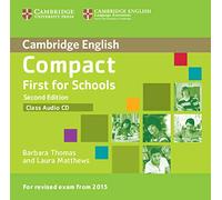 Compact First For Schools Second Edition Class Audio Cd