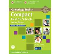 Compact First for Schools Student's Book without Answers with CD-ROM Second Edition - 9781107415560 (CAMBRIDGE)