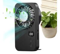Compact Hand Fan, Personal Gadget, Adjustable Wind Speed with Sturdy Coating, Cooling Utility with Refined Texture, 2x7.5x13cm Category, Portable Airflow Tool for Camping Beach