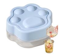 Compact Ice Ćube Tray - Stackable PP Ice Maker For Perfectly Shaped Cubes | Ideal For Cocktails, Whiskey & Family Gatherings | Reusable & Durable Kitchen Accessory, Yellow/Blue