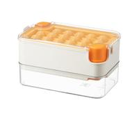 Compact Ice Maker - Freezer Tray Bin for Cocktails | Mold with Protective Cover, Beverage Cube Organizer, Summer Party Drink Supply, Coffee Wine Juice Accessory for Home Entertainers