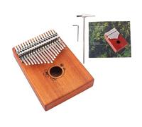 Compact Kalimba Thumb Piano 17 Keys Wooden Pocket-Sized Sound Beginners & Kids Thumb Piano Musical Instrument For All Ages Relaxation Instrument