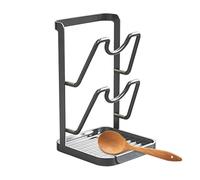 Compact Lid Holder, Multilayer Pan Cover Rack, Pro 4Tier Organizer with Sturdy Storage, Stable Steel Stand Tooling, Sleek Space-Saving Design, Modern Apartment Kitchen Pantry Cabinet Organization