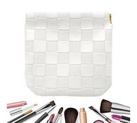 Compact Makeup Bag - Automatic Closure Cosmetic Organizer | Portable Toiletry Pouch for Women, Girls, Ladies, Travel, Brides, Professionals, Gym, Beach, Wedding, Vacation, Camping Essentials