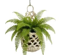 Compact Plant Hanger, Space-Saving Hanging Planter, Boho Plant Hanger with Decorative Rope Build, Indoor Garden Decor, Macrame Decor with Handmade Style, Home Accessory for Bedroom Living Room